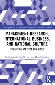 Buy Management Research, International Business, and National Culture