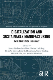 Buy Digitalization and Sustainable Manufacturing