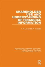 Buy Shareholder Use and Understanding of Financial Information
