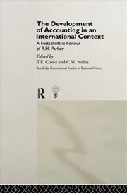 Buy The Development of Accounting in an International Context