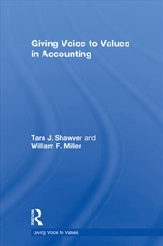 Buy Giving Voice to Values in Accounting