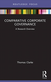 Buy Comparative Corporate Governance