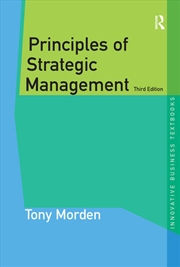 Buy Principles of Strategic Management