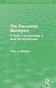 Buy The Personnel Managers (Routledge Revivals)