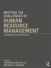Buy Meeting the Challenge of Human Resource Management