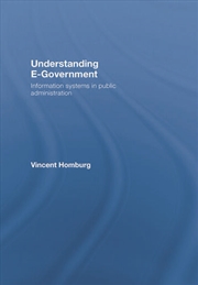 Buy Understanding E-Government