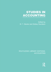 Buy Studies in Accounting