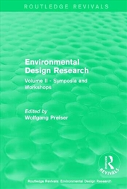 Buy Environmental Design Research
