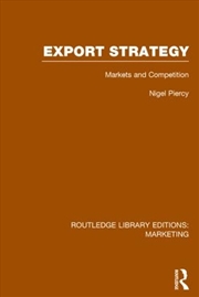 Buy Export Strategy: Markets And C