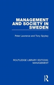 Buy Management And Society In Swed