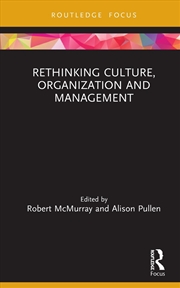 Buy Rethinking Culture, Organizati