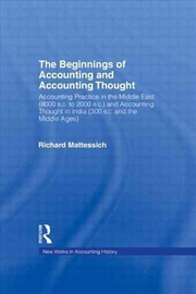 Buy The Beginnings Of Accounting A