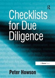 Buy Checklists For Due Diligence