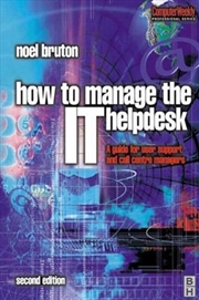 Buy How To Manage The It Help Desk