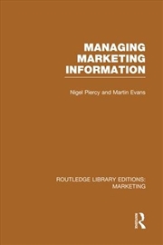 Buy Managing Marketing Information