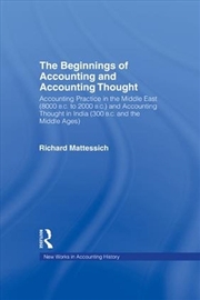 Buy The Beginnings Of Accounting A