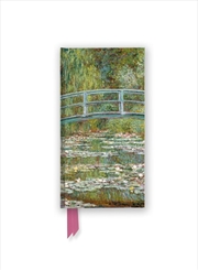 Buy Foiled Slimline Journal: Claude Monet, Bridge over a Pond of Water Lilies
