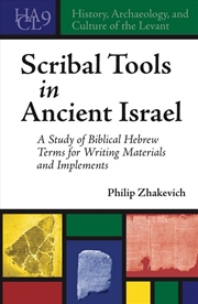 Buy Scribal Tools In Ancient Israel