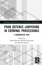 Buy Poor Defence Lawyering In Criminal Proceedings A Comparative View