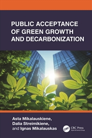 Buy Public Acceptance Of Green Growth And Decarbonization
