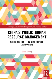 Buy China’S Public Human Resource Management Selecting For Fit In Civil Service Examinations
