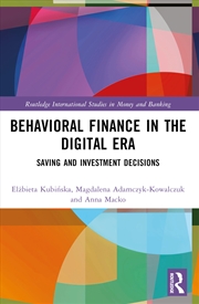Buy Behavioral Finance In The Digital Era Saving And Investment Decisions