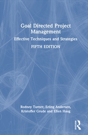 Buy Goal Directed Project Management Effective Techniques And Strategies