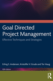 Buy Goal Directed Project Management Effective Techniques And Strategies