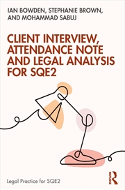 Buy Client Interview, Attendance Note And Legal Analysis For Sqe2