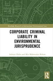 Buy Corporate Criminal Liability In Environmental Jurisprudence