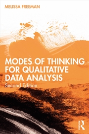 Buy Modes Of Thinking For Qualitative Data Analysis