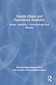Buy Supply Chain And Operations Analytics Areas, Analytics, Formulations And Results