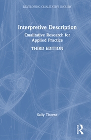 Buy Interpretive Description Qualitative Research For Applied Practice