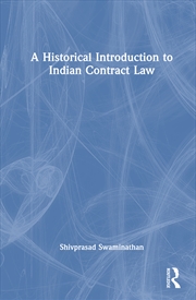 Buy Historical Introduction To Indian Contract Law