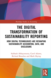 Buy Digital Transformation Of Sustainability Reporting How Digital Technologies Are Reshaping Sustainabi