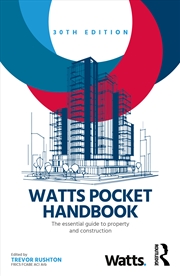 Buy Watts Pocket Handbook The Essential Guide To Property And Construction
