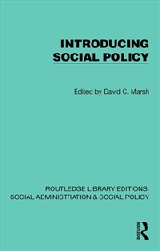 Buy Introducing Social Policy