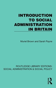 Buy Introduction To Social Administration In Britain