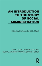 Buy Introduction To The Study Of Social Administration