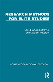 Buy Research Methods For Elite Studies