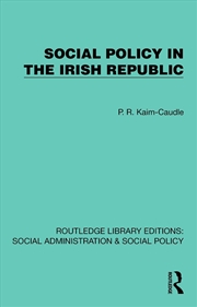 Buy Social Policy In The Irish Republic