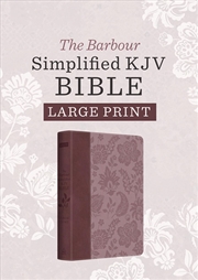 Buy Barbour Simplified Kjv Bible: Large Print (Plum & Paisley)