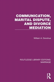 Buy Communication, Marital Dispute, And Divorce Mediation