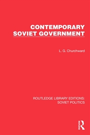 Buy Contemporary Soviet Government