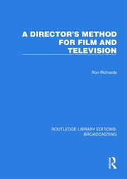 Buy Director's Method For Film And Television