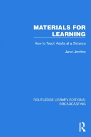 Buy Materials For Learning How To Teach Adults At A Distance
