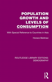 Buy Population Growth And Levels Of Consumption With Special Reference To Countries In Asia