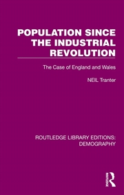 Buy Population Since The Industrial Revolution The Case Of England And Wales