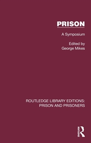 Buy Prison A Symposium