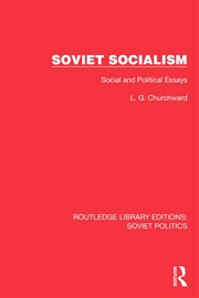Buy Soviet Socialism Social And Political Essays